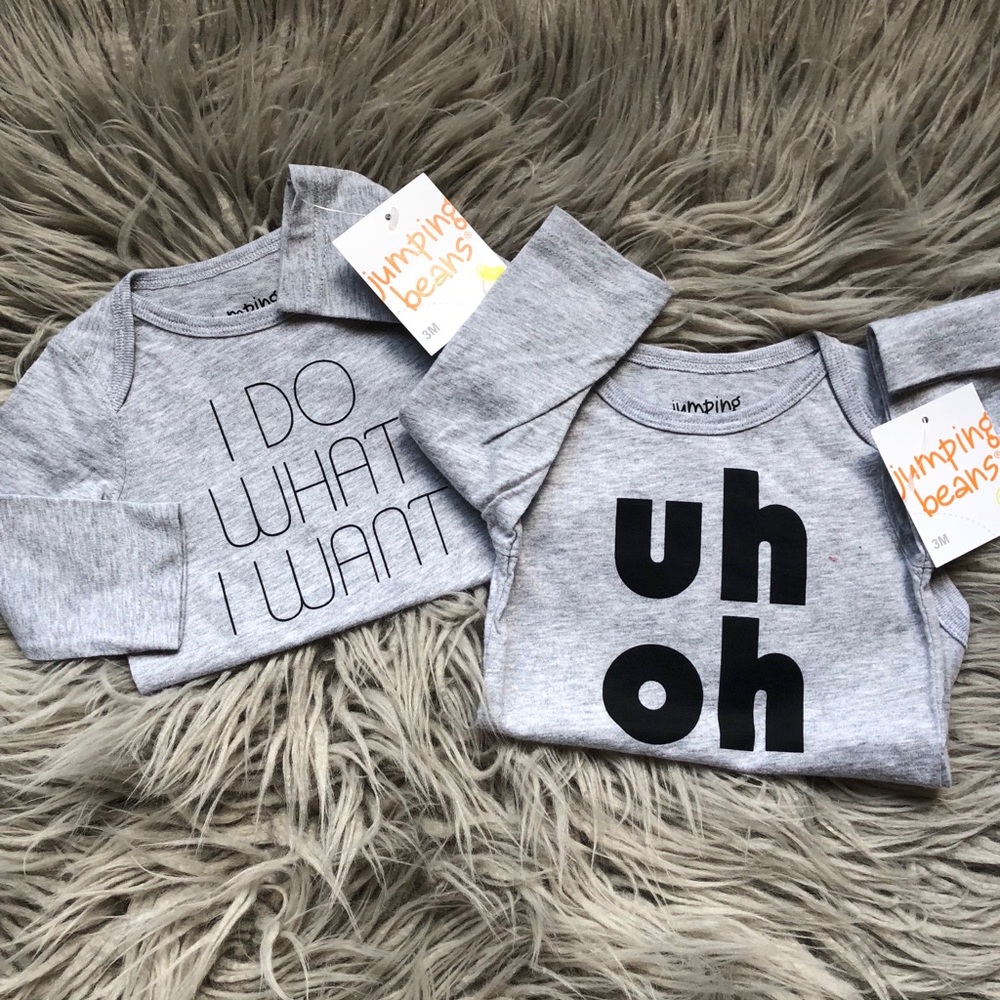 Long sleeve onesies NWT
